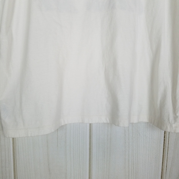 American Eagle White Graphic Tee Call Me - Picture 6 of 8